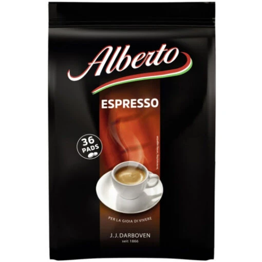 Alberto Espresso Kaffeepads 36ST 252G -Lebensmittelgeschäft albertoespressopads