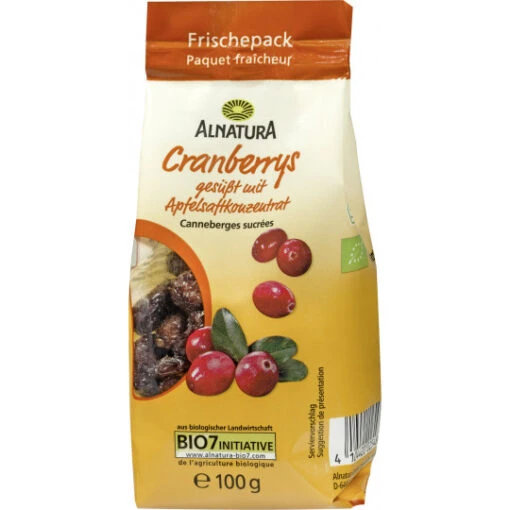 Bio Cranberrys 100G -Lebensmittelgeschäft alnatura bio cranberrys 100 g