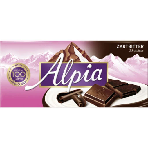 Zartbitter Schokolade 100G -Lebensmittelgeschäft alpia zartbitter schokolade