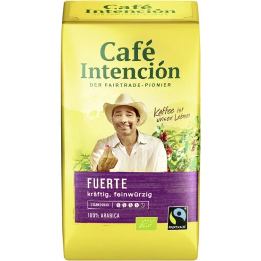 Bio Cafe Intencion Fuerte 500G -Lebensmittelgeschäft bio cafe intencion fuerte fair trade 500g