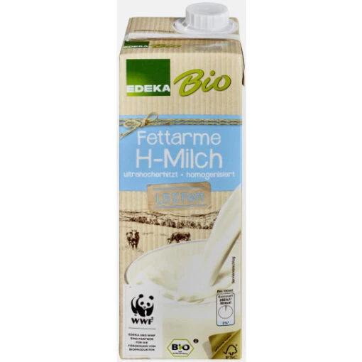 Bio Fettarme H-Milch 1,5% 1L -Lebensmittelgeschäft bio edeka hmilch fettarm 15 1l