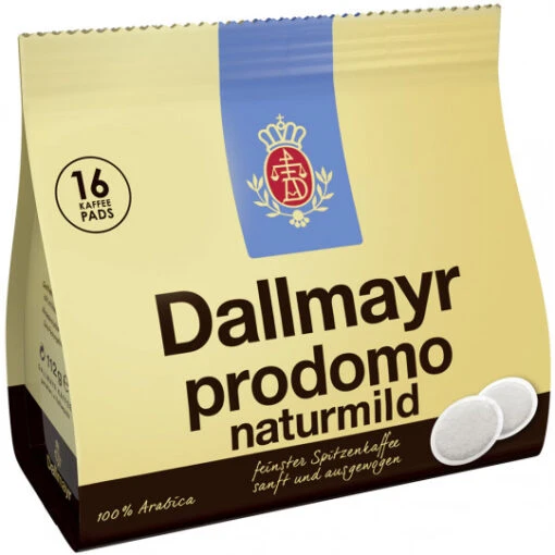 Kaffeepads Prodomo Naturmild 16ER 112G -Lebensmittelgeschäft dallmayr kaffeepads prodomo naturmild