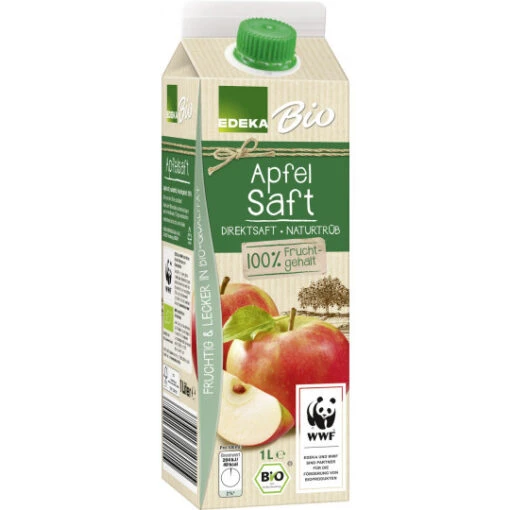 Bio Apfelsaft Naturtrüb 1L -Lebensmittelgeschäft edeka bio apfel saft naturtrb 1 ltr