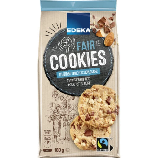 Cookies Mandel-Milchschokolade 180G -Lebensmittelgeschäft edeka cookies mandelmilchschokolade 180g