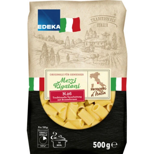 Italia Mezzi Rigatoni 500G -Lebensmittelgeschäft edeka italia rigatoni n26