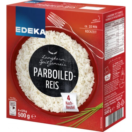 Langkorn Spitzenreis Parboiled Im Kochbeutel 4x 125G -Lebensmittelgeschäft edeka langkparboiled kb 500g