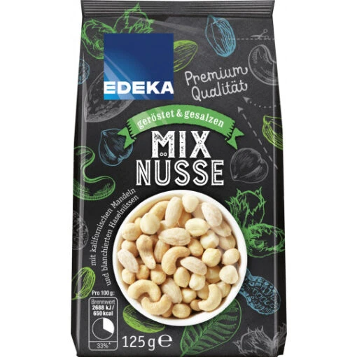 Mix Nüsse Geröstet & Gesalzen 125G -Lebensmittelgeschäft