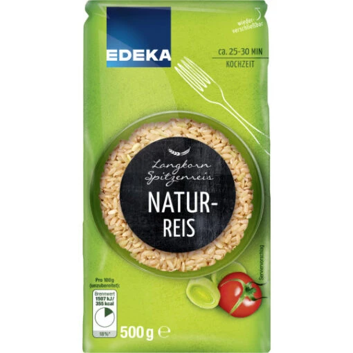 Natur-Reis Lose 500G -Lebensmittelgeschäft edeka naturreis lose