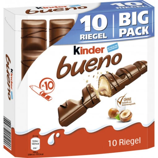 Kinder Bueno 10ST 215G -Lebensmittelgeschäft ferrero kinder bueno 10st 215g