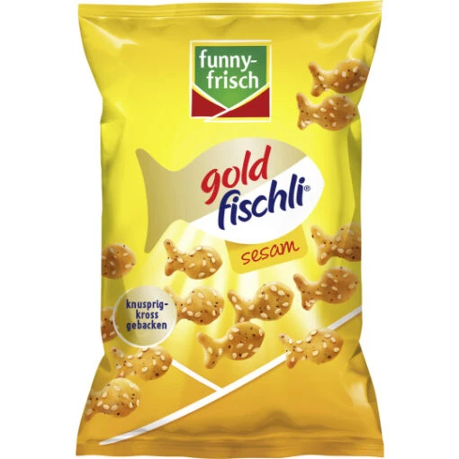 Goldfischli Sesam 100G -Lebensmittelgeschäft funnyfrisch goldfischli sesam 100g