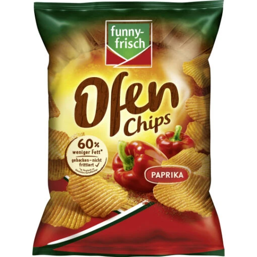 Ofen Chips Paprika 125G -Lebensmittelgeschäft funnyfrisch ofen chips paprika125g