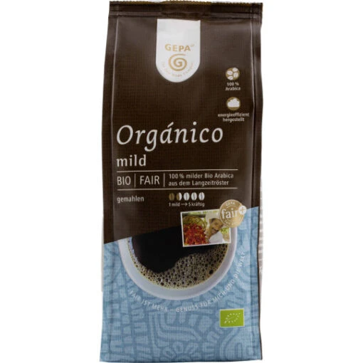 Bio Organico Mild 250G -Lebensmittelgeschäft gepa bio schonkaffee gemahlen 250g