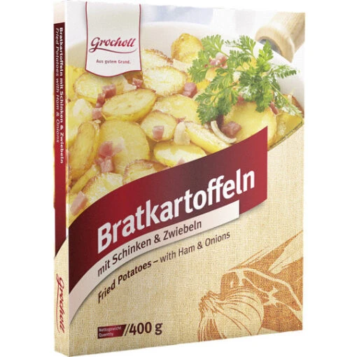 Bratkartoffeln Mit Schinken & Zwiebeln 400G -Lebensmittelgeschäft grocholl bratkartoffeln mit schinken amp zwiebeln 400g