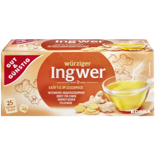 &Günstig Ingwer Tee 25ST 50G -Lebensmittelgeschäft