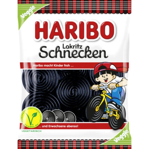 Haribo Lakritz Schnecken 175G -Lebensmittelgeschäft haribo lakritz schnecken 175g