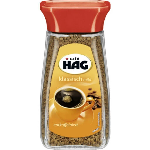 HAG Klassisch Mild Entkoffeiniert 100G -Lebensmittelgeschäft kaffee hag lamp246slicher kaffee klassisch mild entkoffeiniert 100g