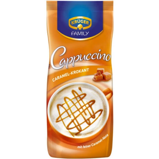 Family Cappuccino Caramel-Krokant Im Nachfüllbeutel 500G -Lebensmittelgeschäft krgerfamilycappuccinocaramel krokant