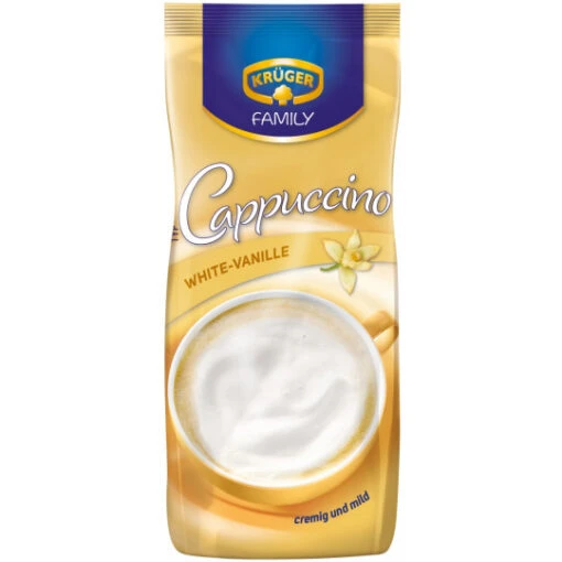 Family Cappuccino White-Vanille Im Nachfüllbeutel 500G -Lebensmittelgeschäft krgerfamilycappuccinowhite vanille