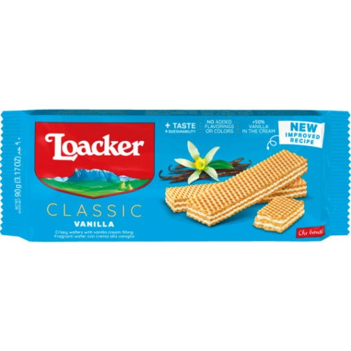 Vanille 90G -Lebensmittelgeschäft loackerclassicvanille90g