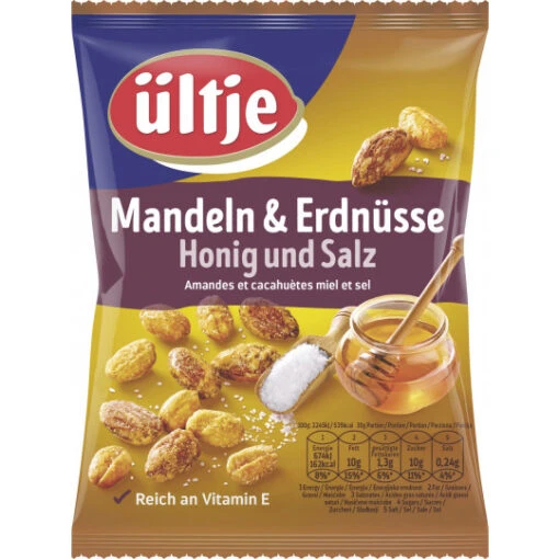 Mandel Erdnuss Mix Honig & Salz 200G -Lebensmittelgeschäft