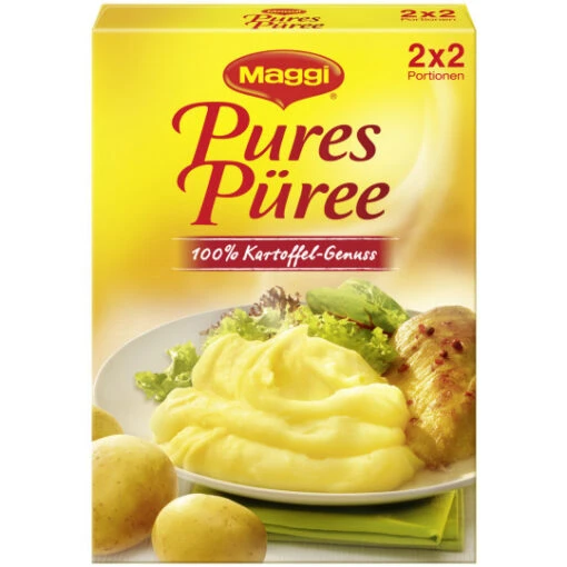 Pures Püree 100% Kartoffel-Genuss 2x 60G -Lebensmittelgeschäft maggi pures pree 100 kartoffelgenuss