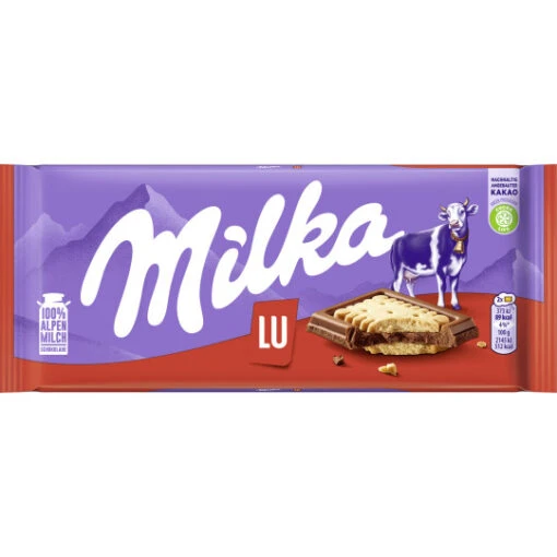 Alpenmilch Schokolade Mit LU-Keksen 87G -Lebensmittelgeschäft milka alpenmilch schokolade mit lukeksen 87g