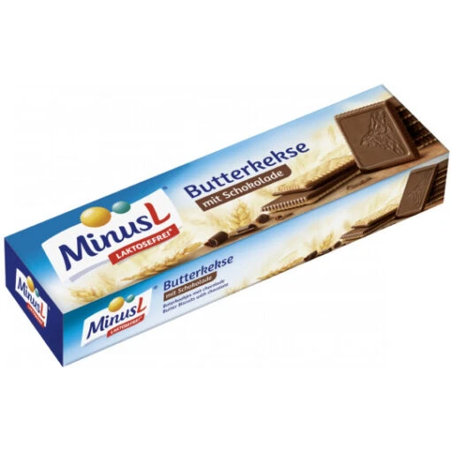 Minus L Butterkekse Mit Schokolade 125G -Lebensmittelgeschäft minuslbutterkekse