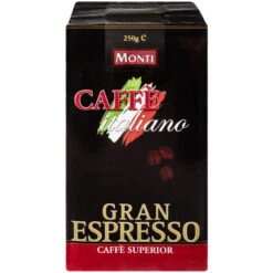 Lebensmittelgeschäft -Lebensmittelgeschäft monti espresso italiano gemahlen