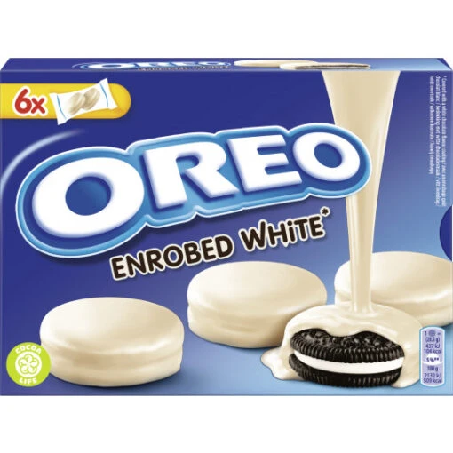 Enrobed White Kekse 246G -Lebensmittelgeschäft oreo white choc kekse 246 g