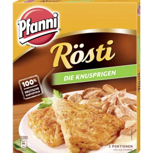 Kartoffel-Rösti Die Knusprigen 400G -Lebensmittelgeschäft pfanni kartoffelrsti die knusprigen1