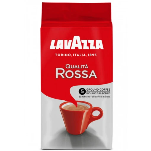 LAVAZZA Qualita Rossa Filterkaffee 250G -Lebensmittelgeschäft qualitarossa 250g vp front ean 8000070035980