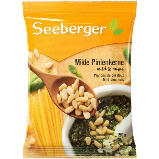 Seeberger Milde Pinienkerne 150G -Lebensmittelgeschäft seeberger milde pinienkerne 150g